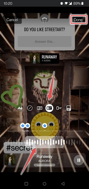 Facebook Stories Edit Song View