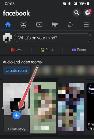 Facebook Stories Mobile Create New
