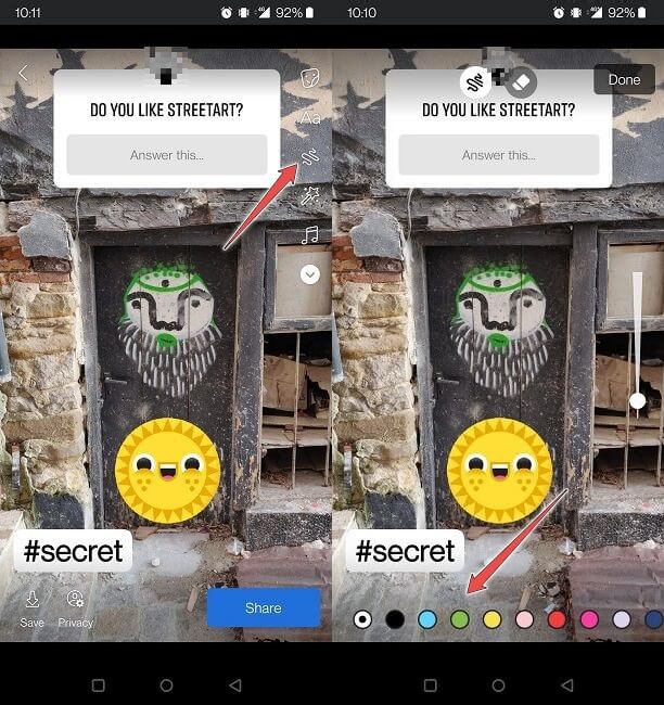 Facebook Stories Mobile Doodle