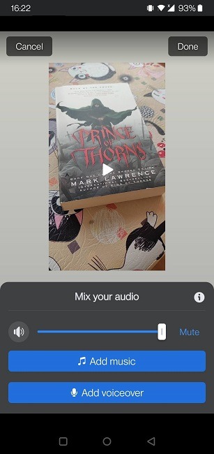 Facebook Stories Video Add Voiceover