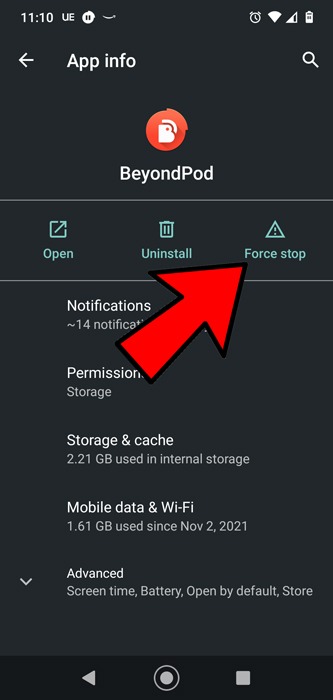 Fix Unfortunately App Has Stopped Working Android Force Stop 2
