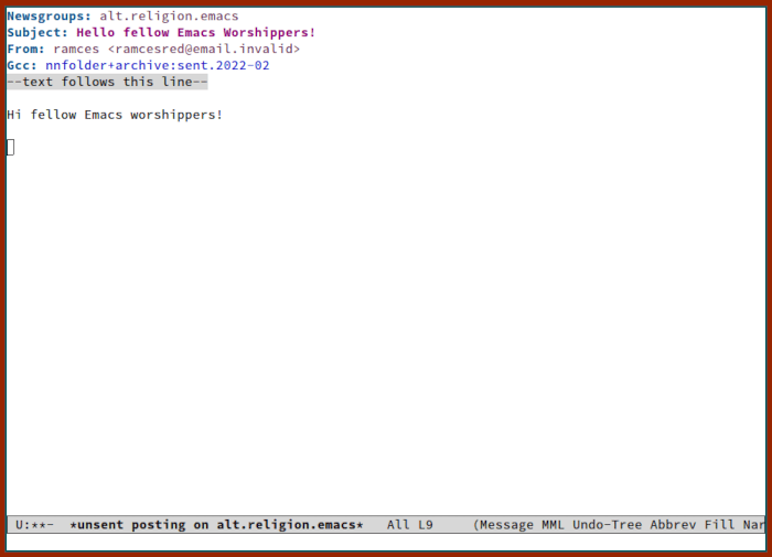 Gnus Reader 11 New Post