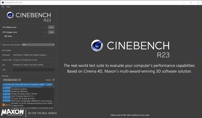 How To Benchmark Pc Cinebench 1