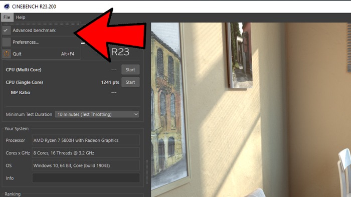 How To Benchmark Pc Cinebench Advanced Benchmark