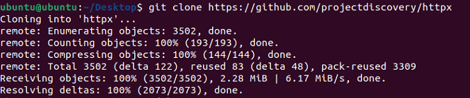 httpx dependency git clone