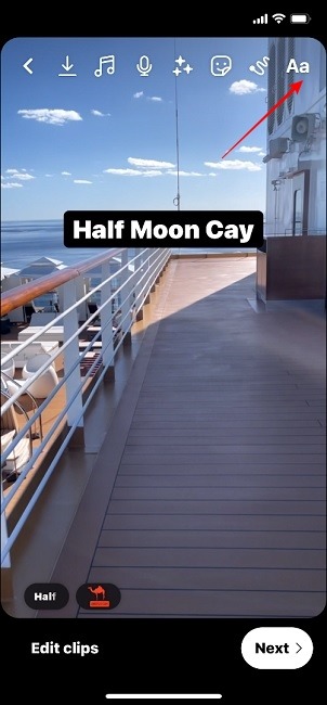 Instagram Reels Voice Add Text