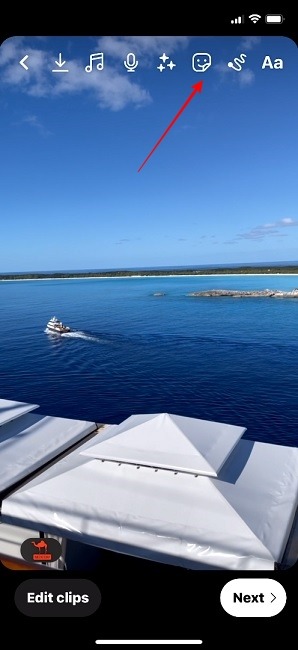 Instagram Reels Voice Select Sticker