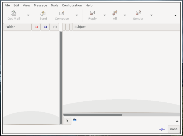Linux Email 15 Claws Mail Welcome