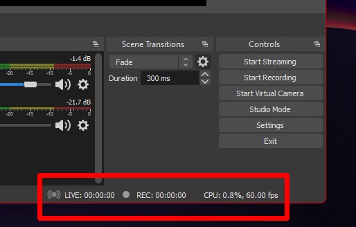 Obs Studio Performance Metrics