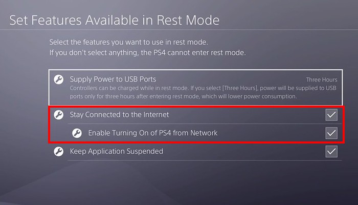 Ps4 Power Settings