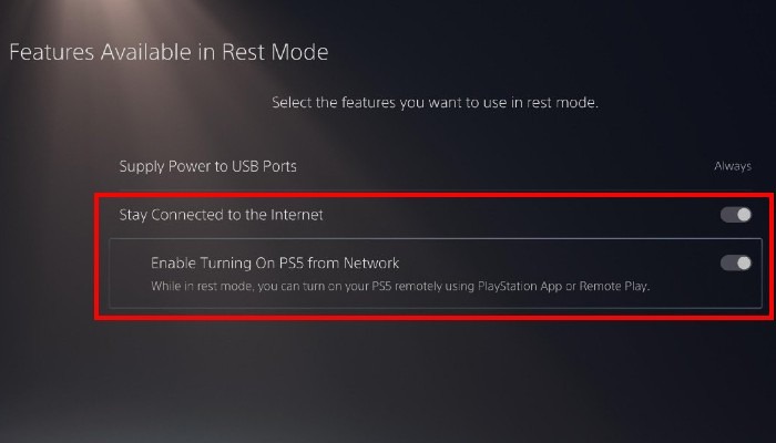 Ps5 Features Rest Mode