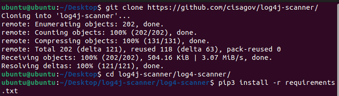 python log4j rce scanner git clone