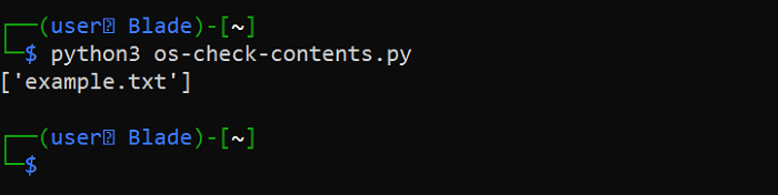 Python Os Module Check Contents 1