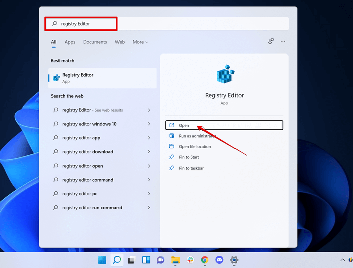 Search For Registry Editor