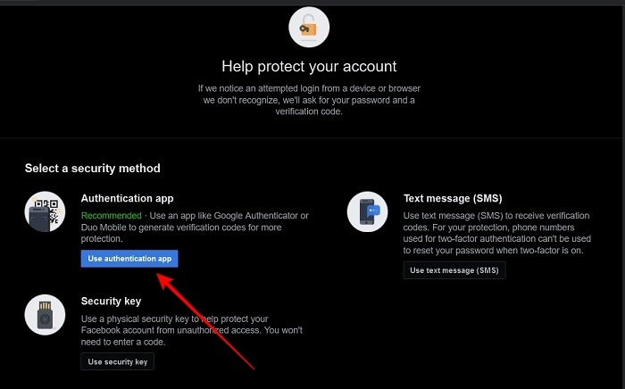 Secure Facebook Desktop Authenticator App