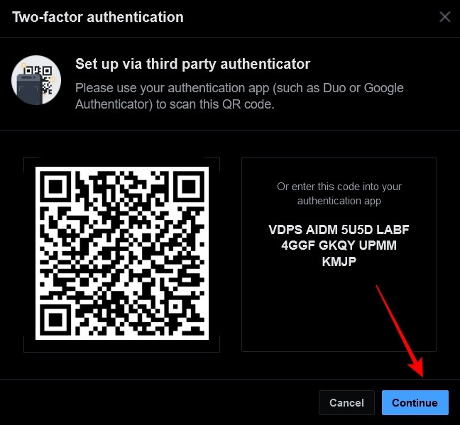 Secure Facebook Desktop Scan Code