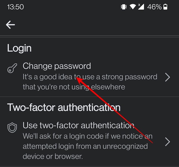 Secure Facebook Mobile Change Password