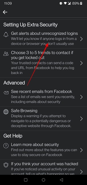 Secure Facebook Mobile Login Alerts