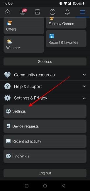 Secure Facebook Mobile Settings