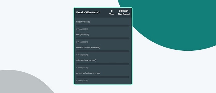 Streamlabs Poll Widget