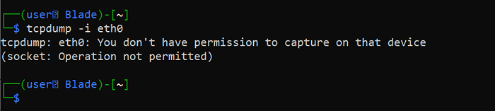 Tcpdump Operation Not Permitted Error
