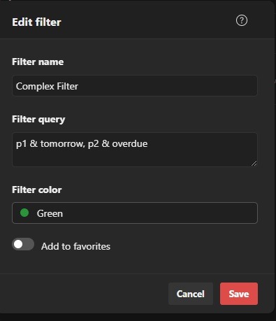 The Complete Guide To Todoist Filters Advanced Filter