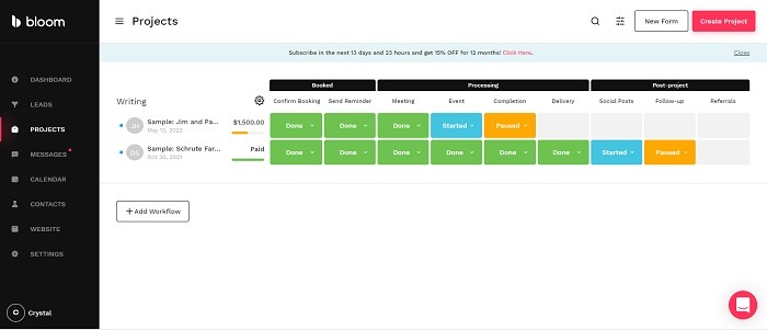 Top All In One Crm Software For Freelancers And Creatives Bloom
