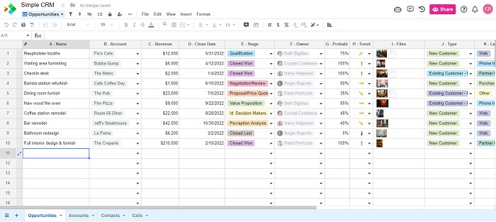 Top All In One Crm Software For Freelancers And Creatives Spreadsheet 2