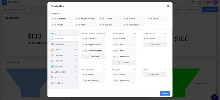 Top All In One Crm Software For Freelancers And Creatives Vtiger 2
