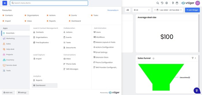 Top All In One Crm Software For Freelancers And Creatives Vtiger