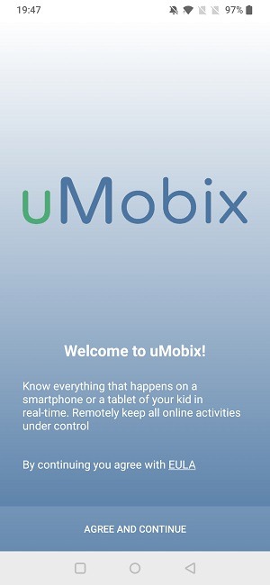Umobix Review Welcome Screen