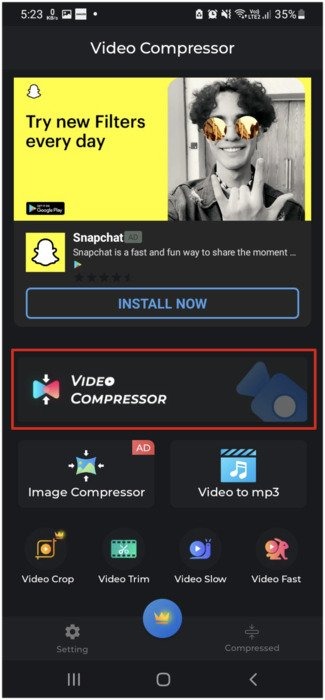 Video Compressor Dashboard