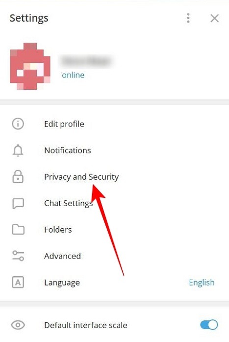 2fa Social Apps Telegram Pc Select Privacy Security