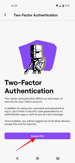 2fa Social Apps Twitch Mobile Enable 2fa