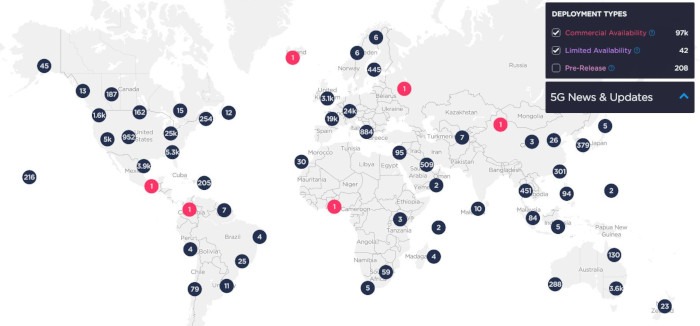 5g Availability Ookla Map