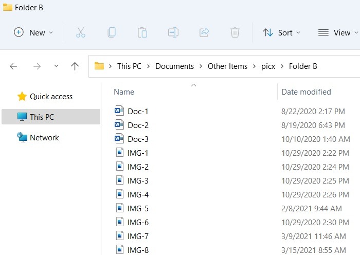 Batch Files Windows11 Files Moved Another Folder