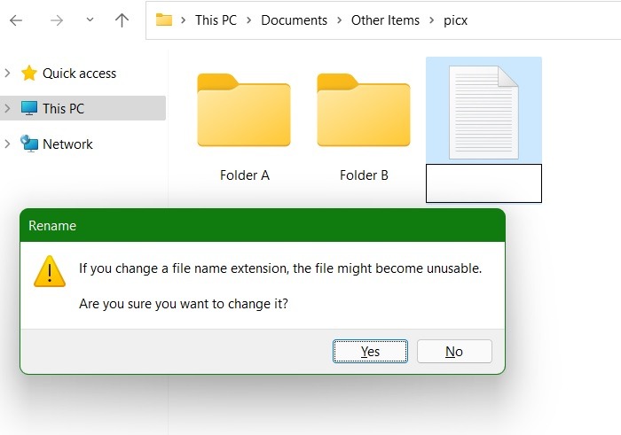 Batch Files Windows11 Renamed File Unusable