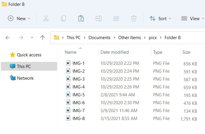 Batch Files Windows11 Specific File Tyoe Moved New Folder