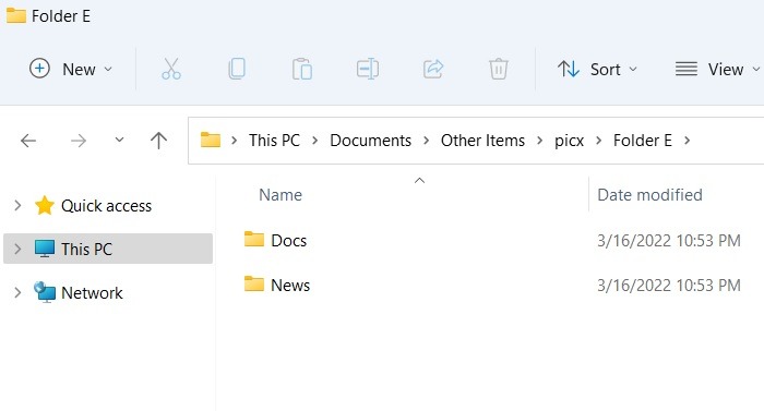 Batch Files Windows11 Subfolders Created Within Folder