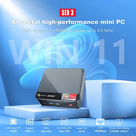 Beelink Ryzen Mini Pc Ser3 Specs