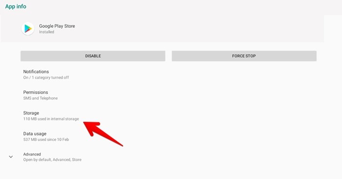 Chromebook Apps Storage