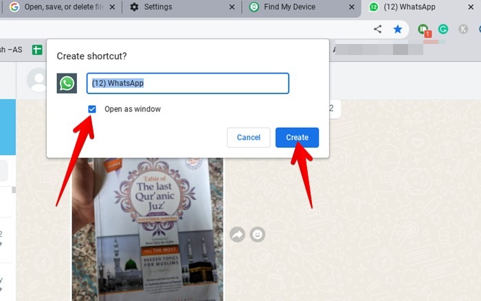 Chromebook Chrome Create Shortcut New Window