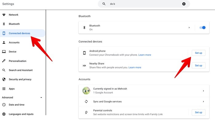 Chromebook Connect Phone