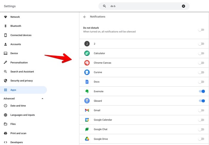 Chromebook Notifications Silence