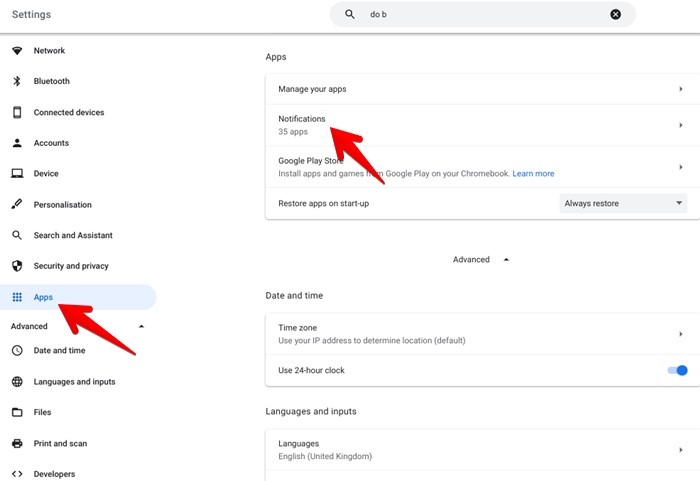 Chromebook Notifications