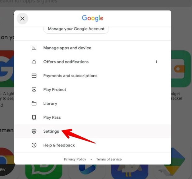 Chromebook Play Store Settings