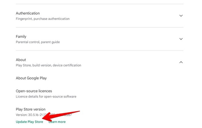 Chromebook Play Store Update