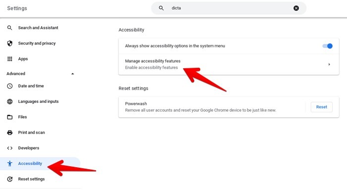 Chromebook Voice Typing Accessibility