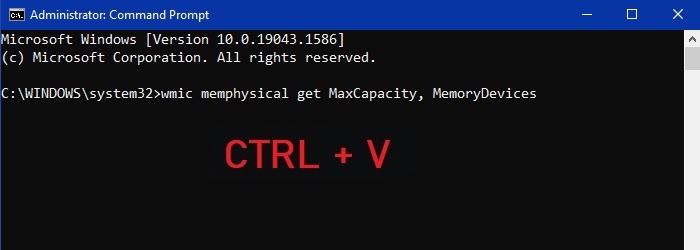Cmd Copy Paste Pasted In Win10 Ctrl V
